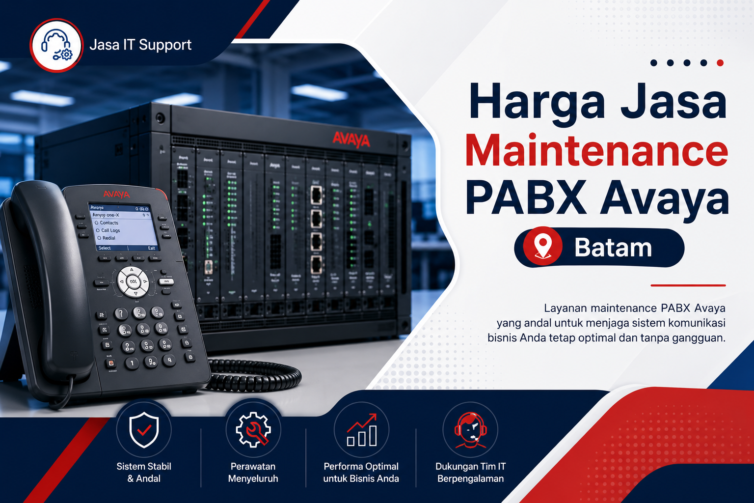 Harga Jasa Maintenance PABX Avaya Batam