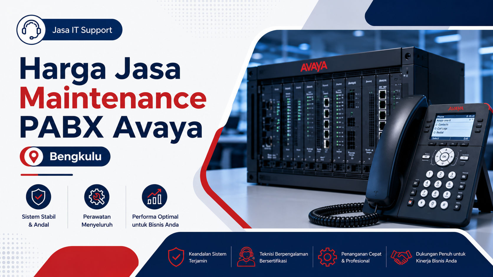Harga Jasa Maintenance PABX Avaya Bengkulu